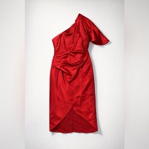 Cupshe Red One-Shoulder Dress size Large